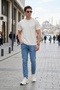 Slim Fit Low-Rise Slim Leg Jeans S Men's Denim Pants 1115C70Napoli
