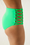Basic High Fashion Green Bikini Bottom - 2