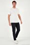 Cotton Slim Fit Regular Waist Jeans Men's Jeans 5901C83Milano - 3