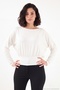 Bodycon Boat Neck Long Sleeve Soft Knitted Blouse Women Blouse 5866853 - 3