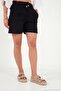Cotton Shorts with Tie Detail Women's Shorts 668Yp5485 - 5