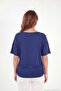 Standard Fit Drape Detailed Bat Sleeve t Shirt Women's t Shirt 5866962 - 7