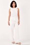 Cotton Asymmetrical Cut Set with Binding Detail Women's Set 6928784 - 2
