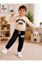 Boy's West Coast 1975 Printed Sweatshirt Navy Blue Sweatpants 2-Piece Set - 3