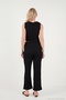 Regular Fit V-Neck Vest-Pants Waffle Suit Women's Suit 5866484 - 5