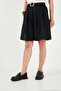 Belted High Waist Relaxed Fit Bermuda Shorts Women's Short 145m39764 - 5