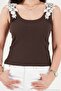 Cotton Lace Shoulder Detailed Athlete Women's Athlete 5866713 - 6