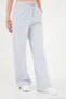 Cotton Waist-Tied High Waist Wide Leg Regular Fit Pants with Pockets Women's Pants 668Yp4 - 5