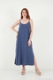 Comfortable Fit Slit Detailed Maxi Dress Women's Dress 5862726 - 3