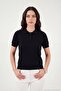 Regular Fit Short Sleeve Buttoned Knitwear Polo Collar Sweater Women's Polo Collar Sweater 4617056 - 5