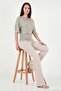 Standard Fit Drape Detailed Bat Sleeve t Shirt Women's t Shirt 5866962 - 3