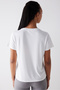 Off-White Crew Neck Loose Modal T-Shirt - 6