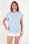 Cotton Comfortable Fit Crew Neck t Shirt Women's t Shirt 5866955 - 3