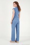 Regular Fit Tie-Dye Detailed Sleeveless Suit Women's Suit 5866787 - 7