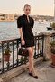 Balon Kol Hakim Collar Mini Invitation Dress Women Dress 6529000