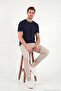 Cotton Regular Fit Stripe Detailed t Shirt Men's t Shirt 5904089 - 4