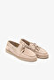 Rana Beige Suede Leather Women's Loafer - 4
