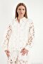 Comfortable Fit Guipure Lace Embroidered Wide Leg Suit Women's Suit 145m39423 - 5