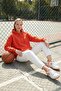Regular Fit Cotton Hooded Collar Hooded Winter Sweatshirt Women's Sweat 5863854