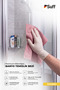 Geissblatt Bathroom Microfiber Cloth Large Size Tile and Ceramic Cloth 70X50 cm Pink - 2