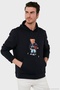 Printed Cotton Hooded Collar Kangaroo Pocket Sweat Men's Sweat 6141003B - 4