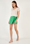 V-Neck Relaxed Fit Slit Blouse Women's Bluz 5862000 - 3