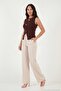 Fittted Fit Crew Neck Accessory Detailed Blouse Women's Bluz 5866475 - 3