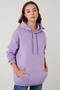 Regular Fit Cotton Hooded Collar Hooded Winter Sweatshirt Women's Sweat 5863854 - 2