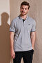 100% Cotton Buttoned Regular Fit Polo Collar T-Shirt Men's POLO COLLAR T-SHIRT 5902118 - 3
