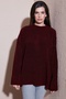 Regular Fit High Collar Soft Textured Knitwear Sweater Women's Sweater 4616222 - 3