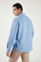 Cotton and Linen Blend Regular Fit Classic Collar Long Sleeve Shirt Men's Shirt Cf26S1210134 - 7