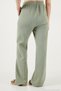 Cotton Tied Relaxed Fit High Waist Wide Leg Muslin Trousers Women's Pants 5866663 - 7