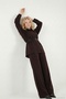 Regular Fit Belt Detailed High Waist Suit Women's Suit 6928887 - 5