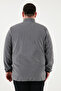 Regular Fit Mock Neck Zippered Large Size Fleece Cardigan Men's Cardigan 5906028B - 7