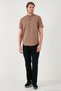 Linen Look Prevailing Collar Short Sleeve 100% Cotton Shirt Men's SHIRT CF21S113899 - 3