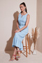 Regular Fit Flounced Sleeveless Midi Dress Women's Dress 611El574 - 3
