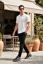 Slim Fit Narrow Leg Tie-Up Trousers Men's Pants 6843657