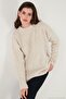 Regular Fit High Collar Soft Textured Knitwear Sweater Women's Sweater 4616222 - 6