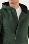 Cotton Slim Fit Kangaroo Pocket Zipper Detailed Hooded Collar Sweat Men's Sweat 575707 - 5