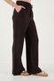 Cotton Comfort Fit High Waist Wide Leg Pants Women's Pants 668Yp5540 - 5