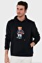 Printed Cotton Hooded Collar Kangaroo Pocket Sweat Men's Sweat 6141003B - 2