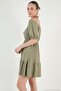 Gathered Front Balloon Sleeve Mini Dress Women's Dress 5869005 - 4