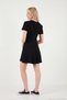 Regular Fit Crew Neck Pleated Mini Dress Women's Dress 5866342 - 6