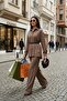 Regular Fit Belt Detailed High Waist Suit Women's Suit 6928887