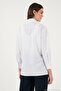 Cotton Regular Fit Shirt with Cut-Out Slit Detail Women's Shirt 6772920 - 7