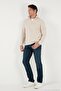 Cotton Regular Fit Half Zipper Stand Collar Sweater Men's Sweater 456112 - 2