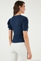 Sleeve Detailed Square Neck Blouse Women's Blouse 5869002 - 7