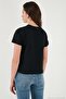 Cotton Slim Fit Crew Neck T-Shirt with Minimal Processing Detail Women's T-Shirt 5866398 - 7