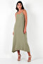 Regular Fit Rope Strap Long Dress Women's Dress 5865732 - 4