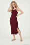 Strappy Fitted Slit Midi Dress Women's Dress 5865573 - 5